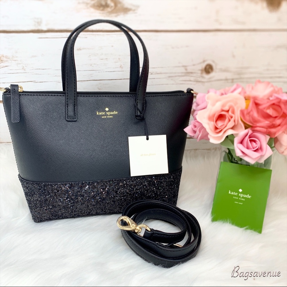 Kate Spade Greta Court Ina Black Bag WKRU5610 $169 - Picture 1 of 6
